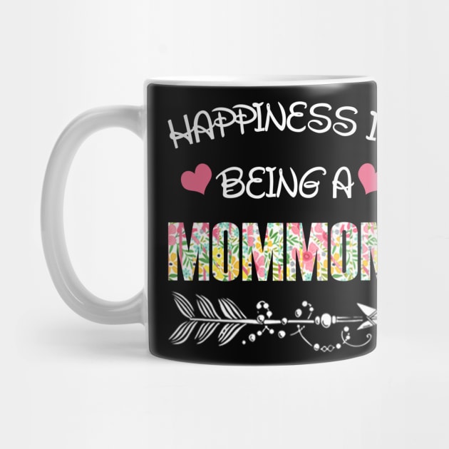 Happiness is being Mommom floral gift by DoorTees